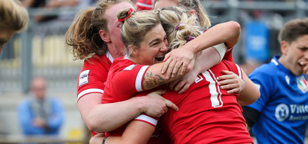 Merched tim Rygbi Cymru 